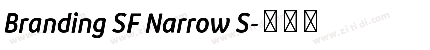 Branding SF Narrow S字体转换